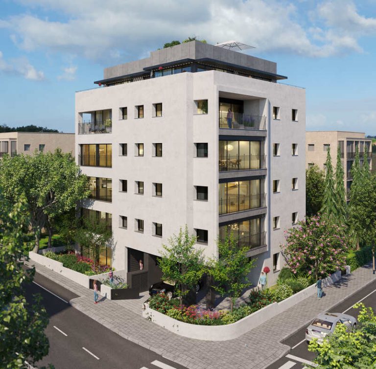 תמונות מפרויקט תמ״א 38 ברחוב דב הוז מספר 23 בתל אביב